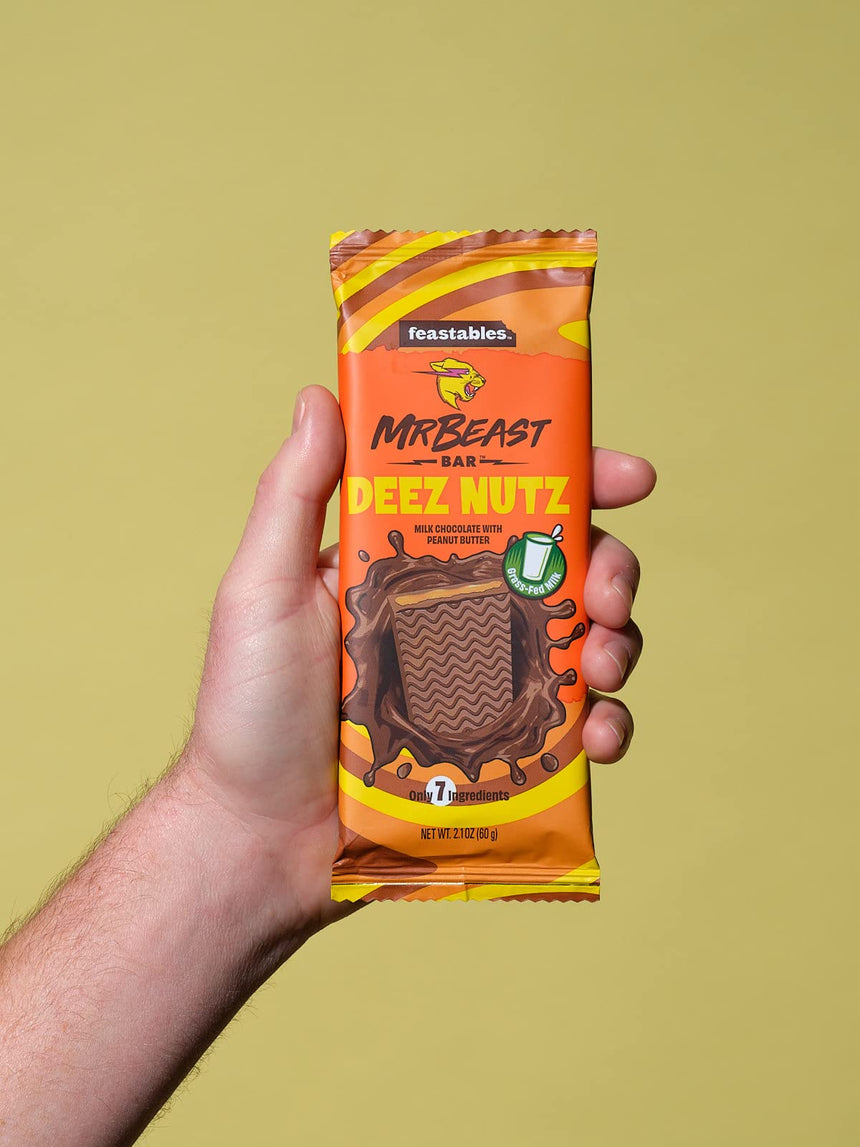 Feastables MrBeast Chocolate Deez Nuts/Peanut butter (60g x 10